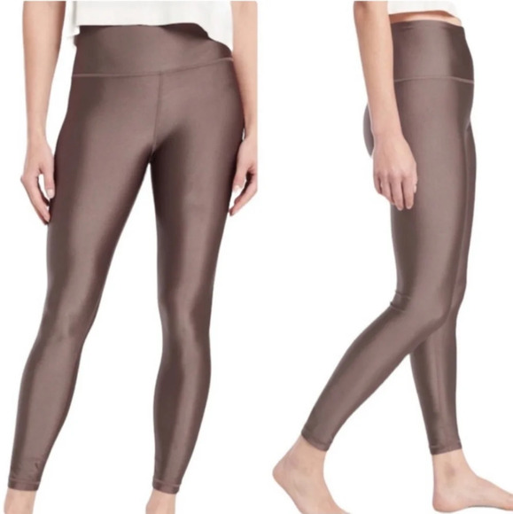 Athleta Pants - Athleta Elation Shine Tight Coffee House Small